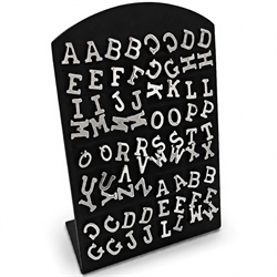 Ørestikker med bogstaver A-Z. 36 par inkl. display.