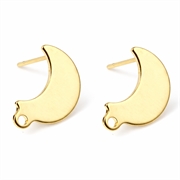 Ørestikkere i forgyldt rustfri stål. Inkl. silikone låse. 5 par. B-vare