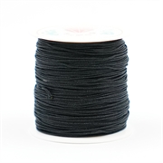 Knyttesnor - Nylonsnor. 0.8 mm. 50 meter. Sort