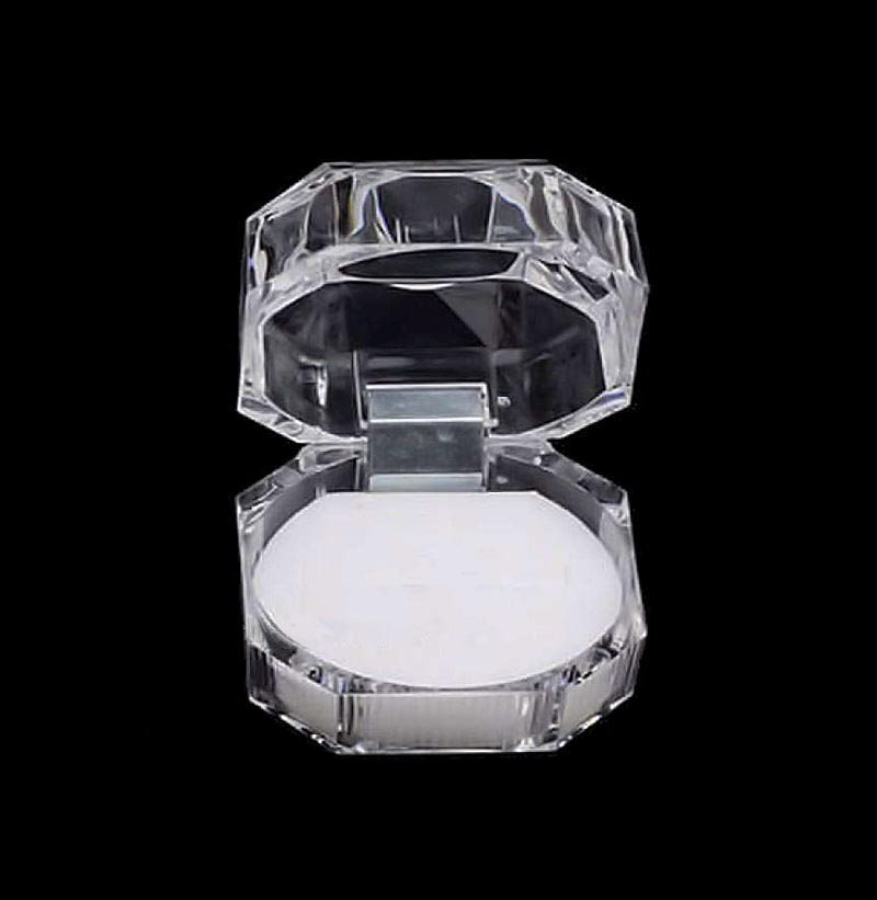 Gavmild væv morgue Ringæske - display Diamant med hvidt foer . 41 mm