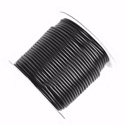 Vokset Polyester. 3 mm. Sort. 36 meter.