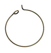 Creol - hoop. Antik bronze. 25 mm. Åben eksempel