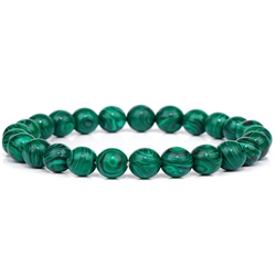 Malakit armbånd. Elastisk. 66 mm