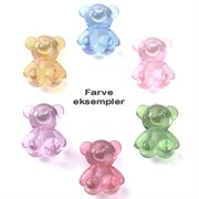 Perler. Bamser i sarte farver. Mix. Eksempel