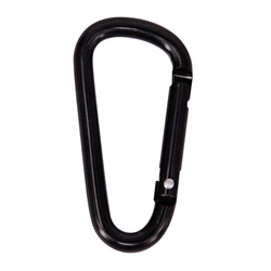 Karabinhage med fjederlukke. Aluminium. 58 mm