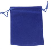 Fløjlpose - gavepose. Mørkeblå.