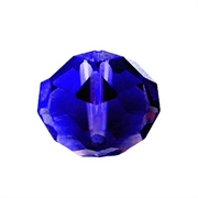 Glasrondel i Swarovski #5040 stil. 10 mm. Kongeblå