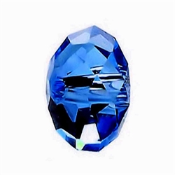 Glasrondel i Swarovski #5040 stil. 10 mm. Kongeblå