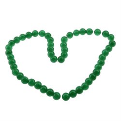 Imiteret Jade. 10 mm. Mørke grøn