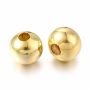 Metalperle - spacer. Forgyldt. 8 mm. Close up