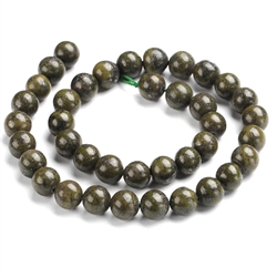 Jaspis. Grøn. Naturlig. 8 mm streng