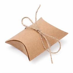 Gaveæske, foldeæske inkl. snor. Natur. 90 mm. 10 stk.