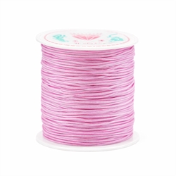 Knyttesnor - Nylonsnor. 0.8 mm. 50 meter. Lys pink