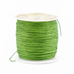 Knyttesnor - Nylonsnor. 0.8 mm. 50 meter. Lys grøn