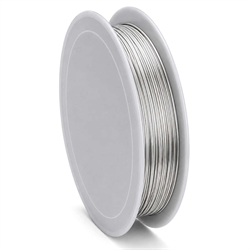 Smykkewire. Platineret kobber. 0.6 mm.