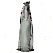 Organza - gavepose til flasker m.m. 36 cm. Sort. 10 stk.