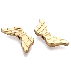 Englevinger 18k forgyldt. Mat finish. Grade A. 29 mm