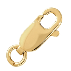 Karabin lås med o-ring. 14k guldfyldt. 10 mm. 1 stk.