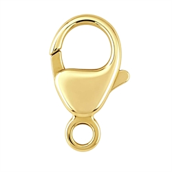 Karabin lås. 14k guldfyldt. 9 mm. 1 stk.