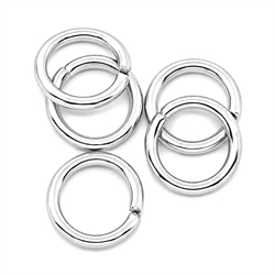 O-ring. 925 Sterling belagt. 6 mm. 10 stk.