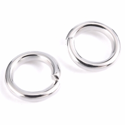 O-ringe. Åbne. Forsølvet. 6 mm. 50 stk.