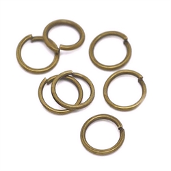 O-ringe. Åbne. 6mm. Antik bronze. 100 stk.