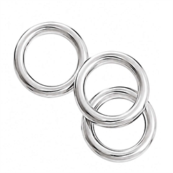 O-ringe. Lukkede. Forsølvet. 10 mm. 25 stk.