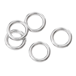 O-ringe. Lukkede. Forsølvet. 8 mm. 25 stk.