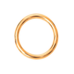 O-ring. Lukket. Forgyldt. 12 mm