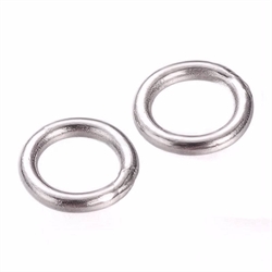 O-ringe. Rustfri stål. Grade A. 6 mm. 15 stk.