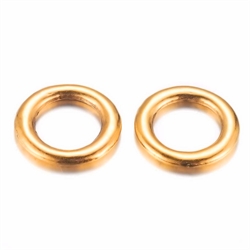 O-ring. Lukket. Forgyldt. 14 mm. Kraftig. 10 stk.