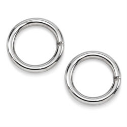 O-ring - connector. Lukket/loddet. Rustfri stål. 25 mm. 1 stk.
