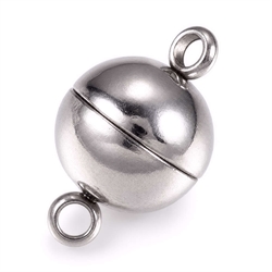 Magnetlås, kuglelås i rustfri stål. 10 mm