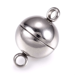 Magnetlås, kuglelås i rustfri stål. 8 mm