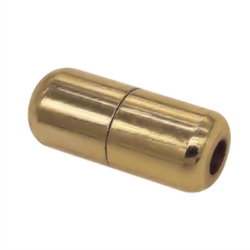 Skruelås. "Kapsel" Forgyldt. 18 mm. 3.5 mm hul