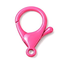 Karabinhage. Stor model. Lakeret. 34 mm. Fuchsia
