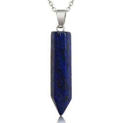 Vedhæng. Pendul 6 kantet. Lapis Lazuli. 33 mm