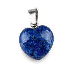 Vedhæng hjerte af naturlig Lapis Lazuli. 16 mm