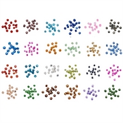 Seed beads sæt. 2 mm. 24 farver. 36.000 perler